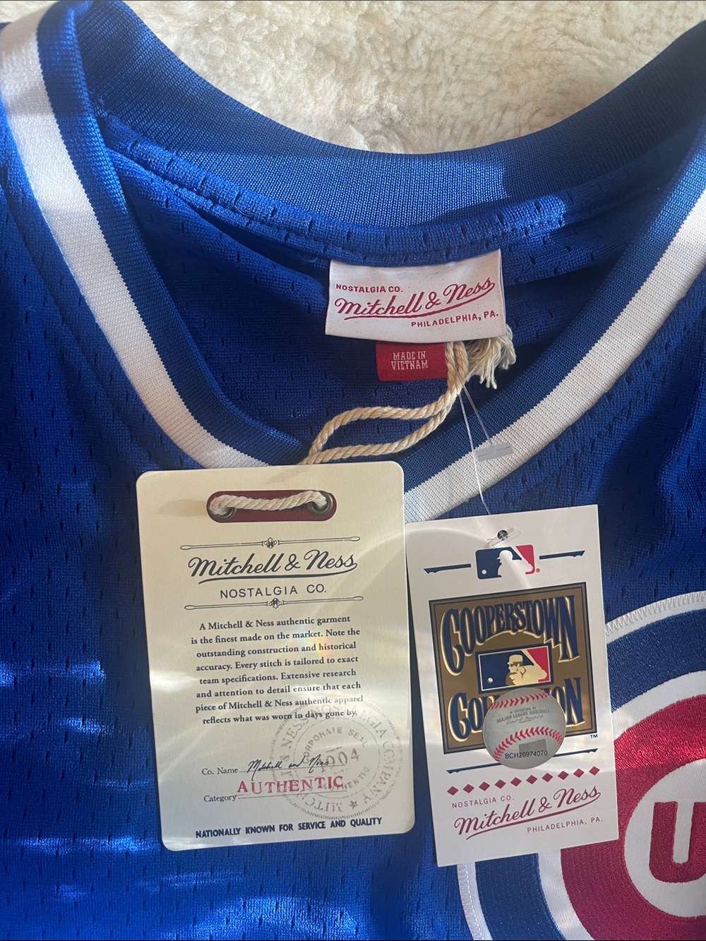 Mitchell & Ness Chicago Cubs Cooperstown Collection BP Jersey Size M #23 NWT - Picture 6 of 7